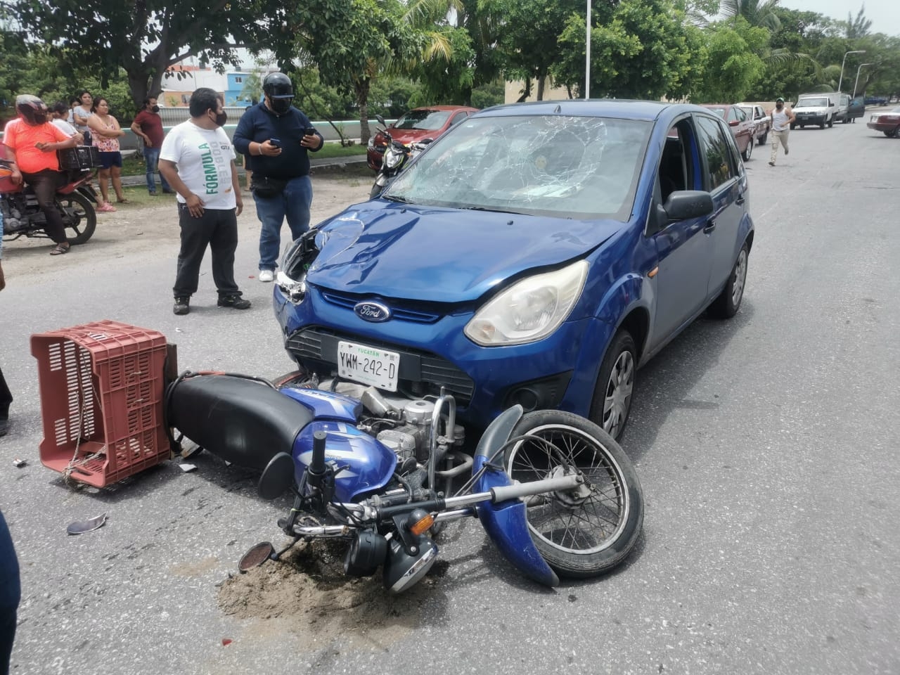 Atropellan a motociclista en Ciudad del Carmen: VIDEO