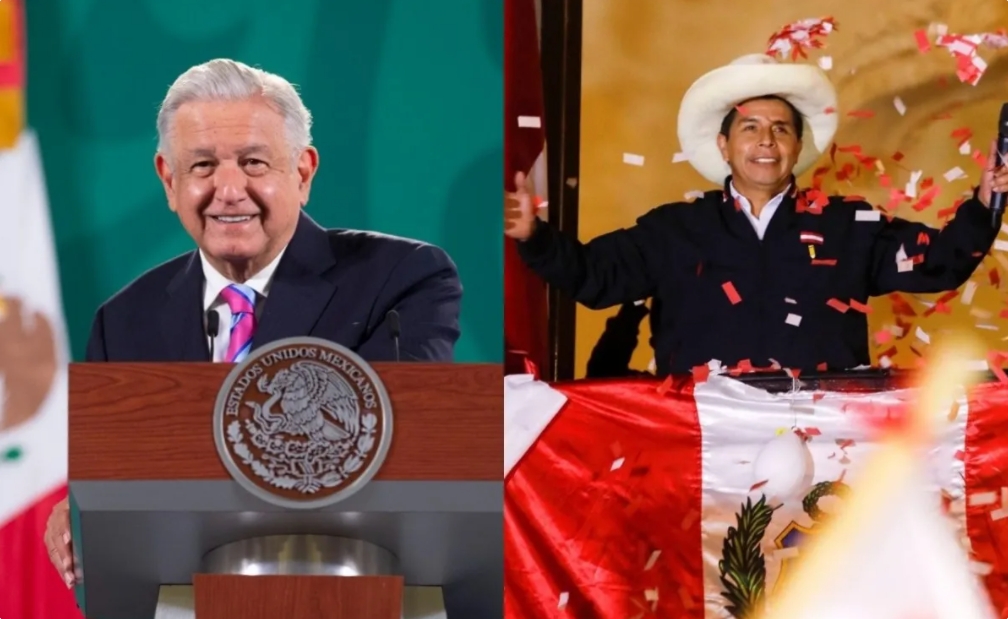 AMLO felicita a Pedro Castillo por su triunfo electoral en Perú