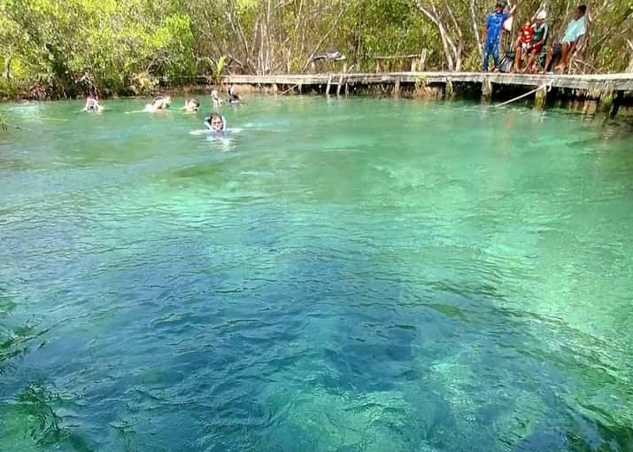 Turistas visitan cenotes y lagunas por recale de sargazo en playas de la Riviera Maya
