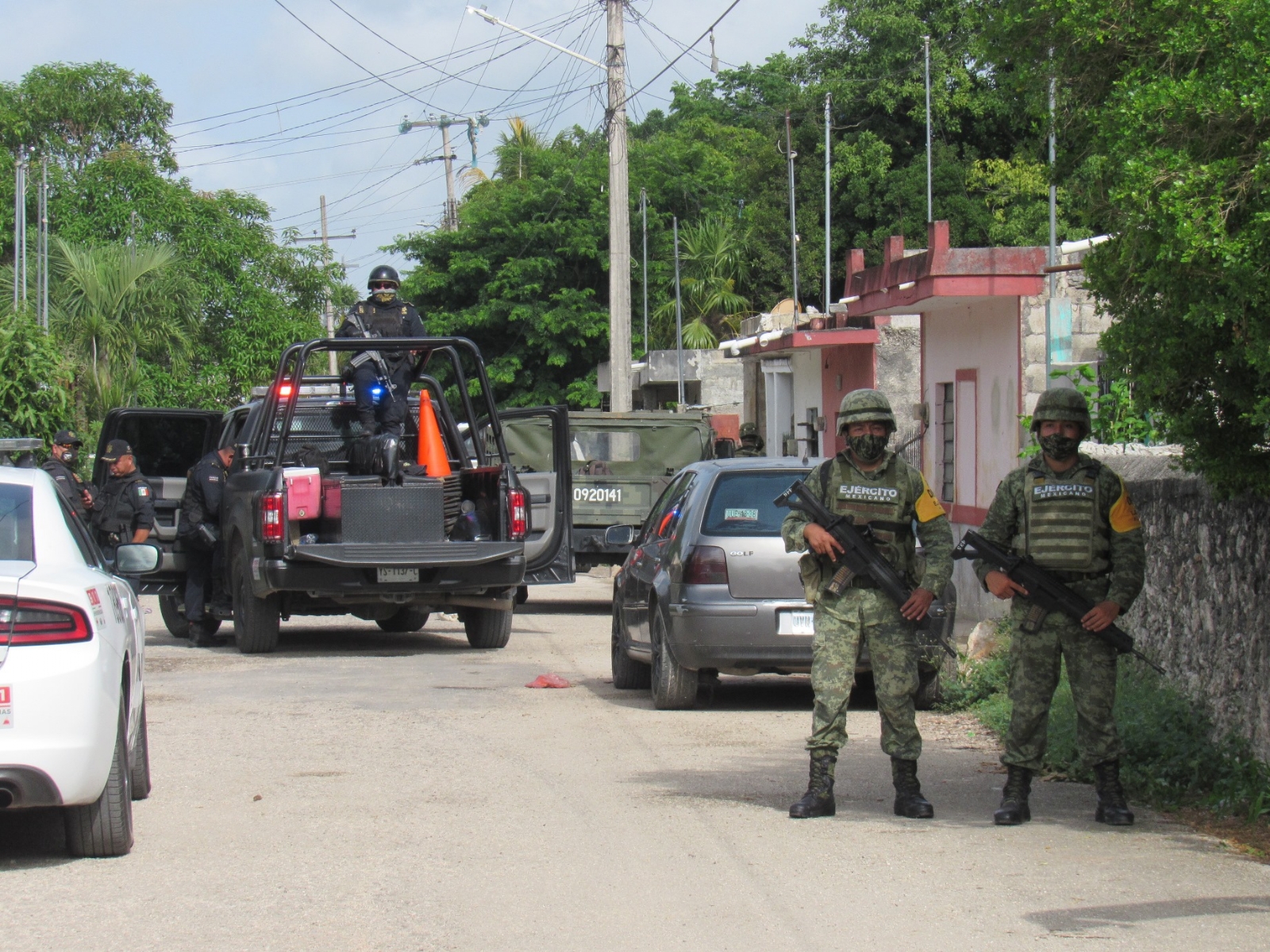 Un menor, hijo de la pareja detenida, fue puesto bajo custodia