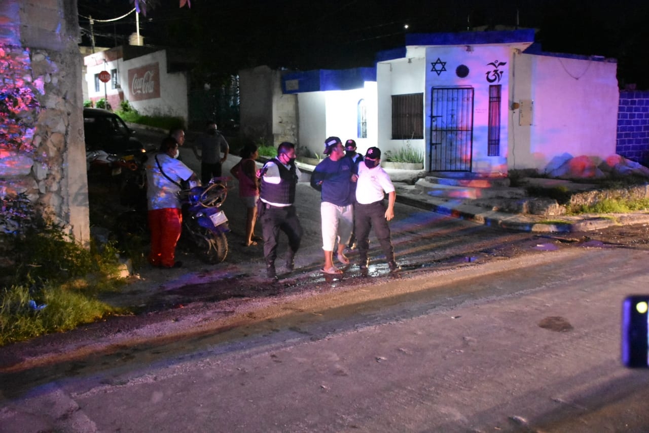 Motociclista alcoholizado choca contra un automóvil en Campeche