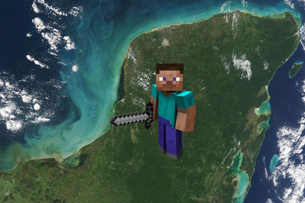 Jugadores recrean territorio de la Península de Yucatán en Minecraft: FOTOS