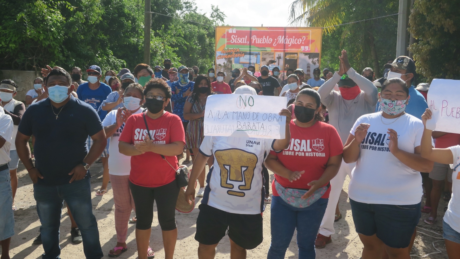 Sisal está en contra del nombramiento de "Pueblo Mágico", por lo que pobladores exigen que sea retirado