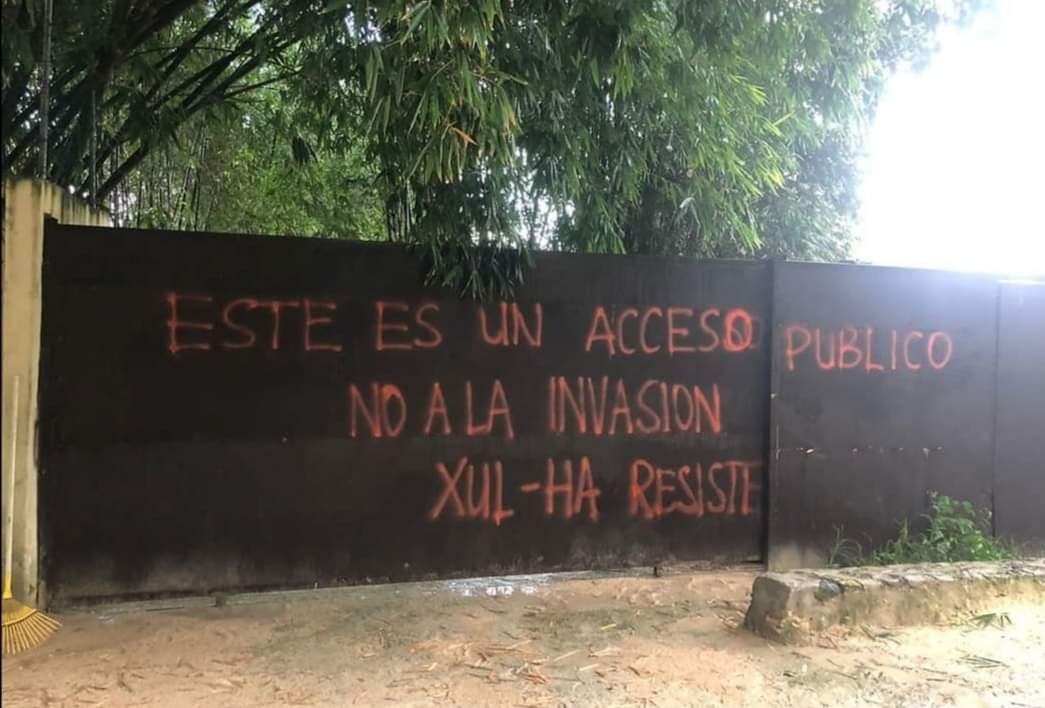 Los lugareños indicaron que los dueños de los terrenos se apropiaron de los accesos públicos hacia la Laguna de Bacalar