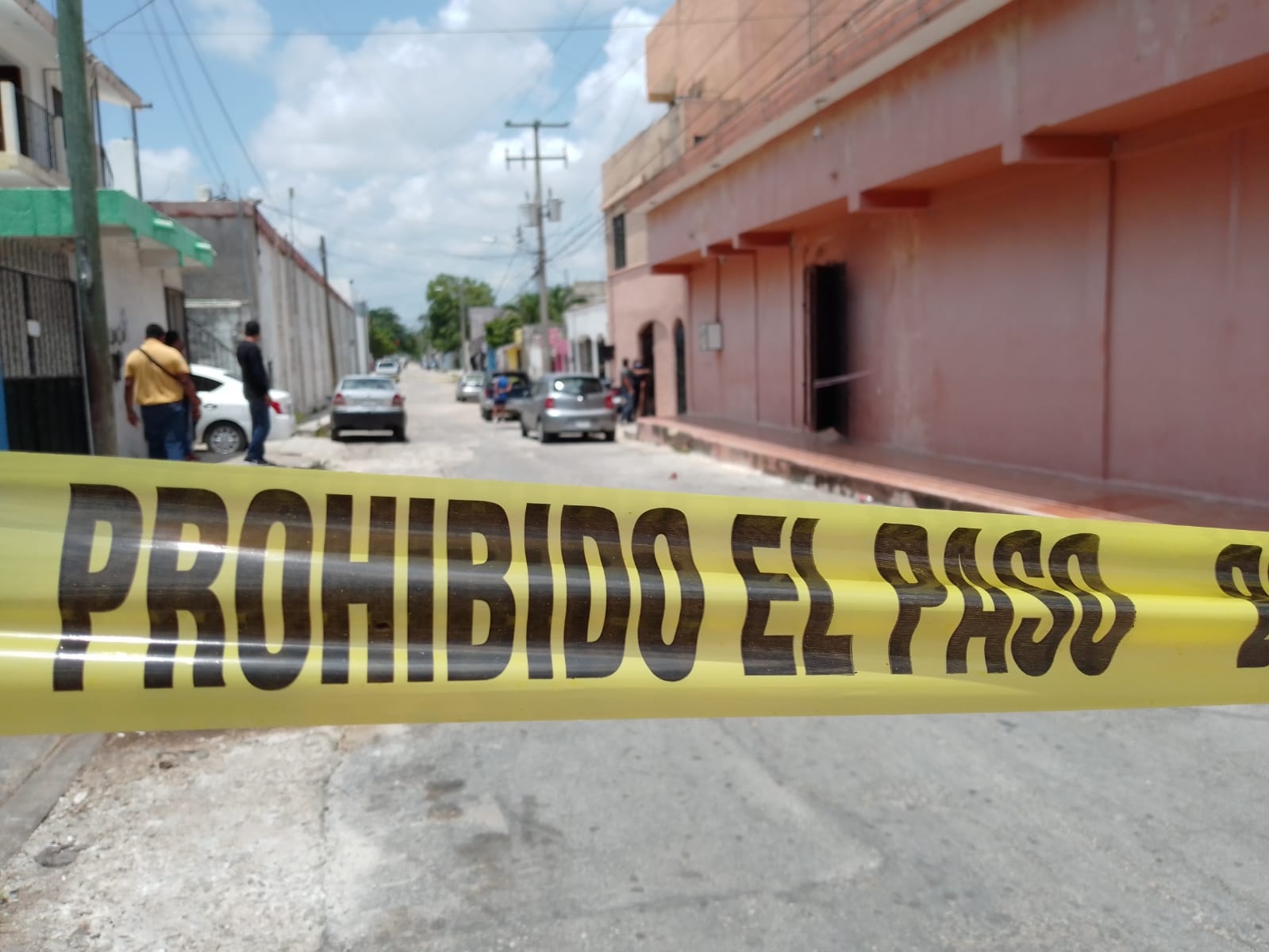 Se encontraron alrededor de ocho casquillos frente a la casa que fue baleada en Cancún