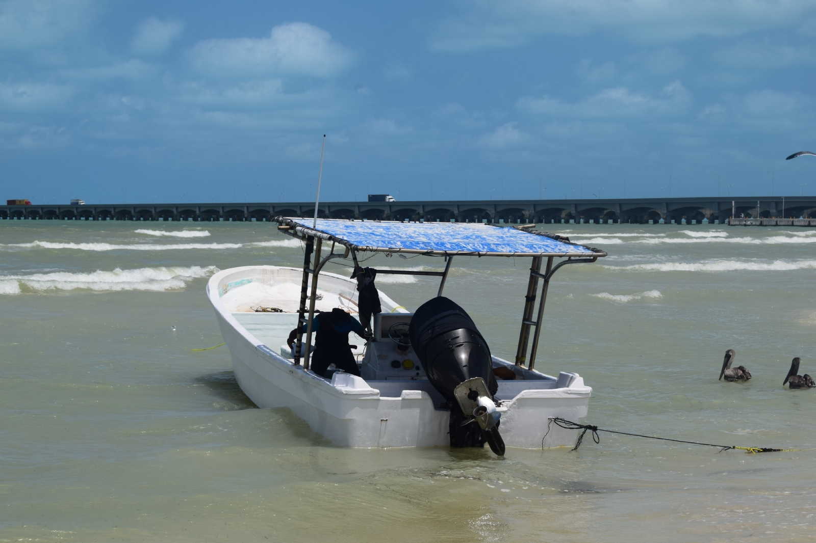 Este muelle es parte de las instalaciones del 'parque de la playa' que estará en Progreso