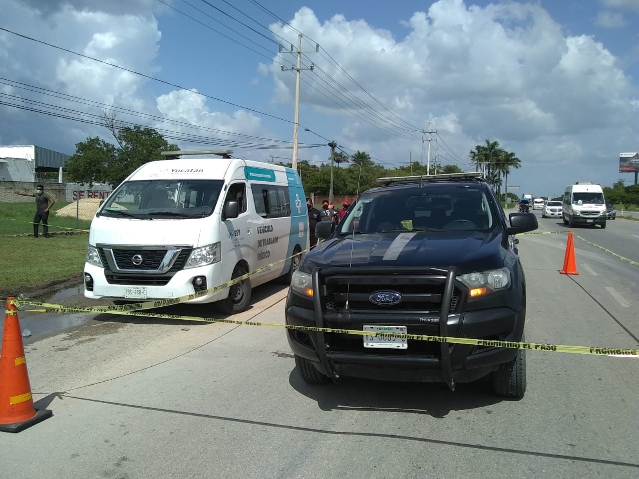 Hombre muere mientras lo trasladaban al hospital en Mérida