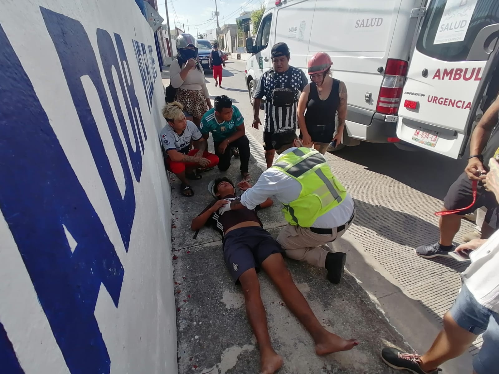 El motociclista fue trasladado al hospital más cercano a la zona del accidente debido a la gravedad de sus heridas