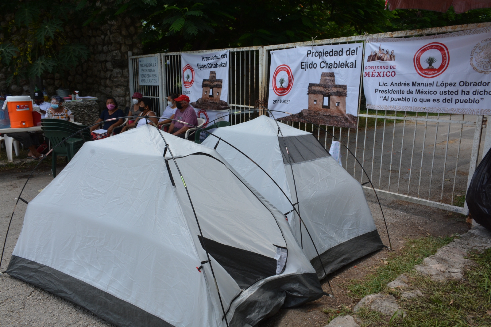 Bloqueo en zona arqueológica de Dzibilchaltún deja pérdidas por más de 100 mil pesos