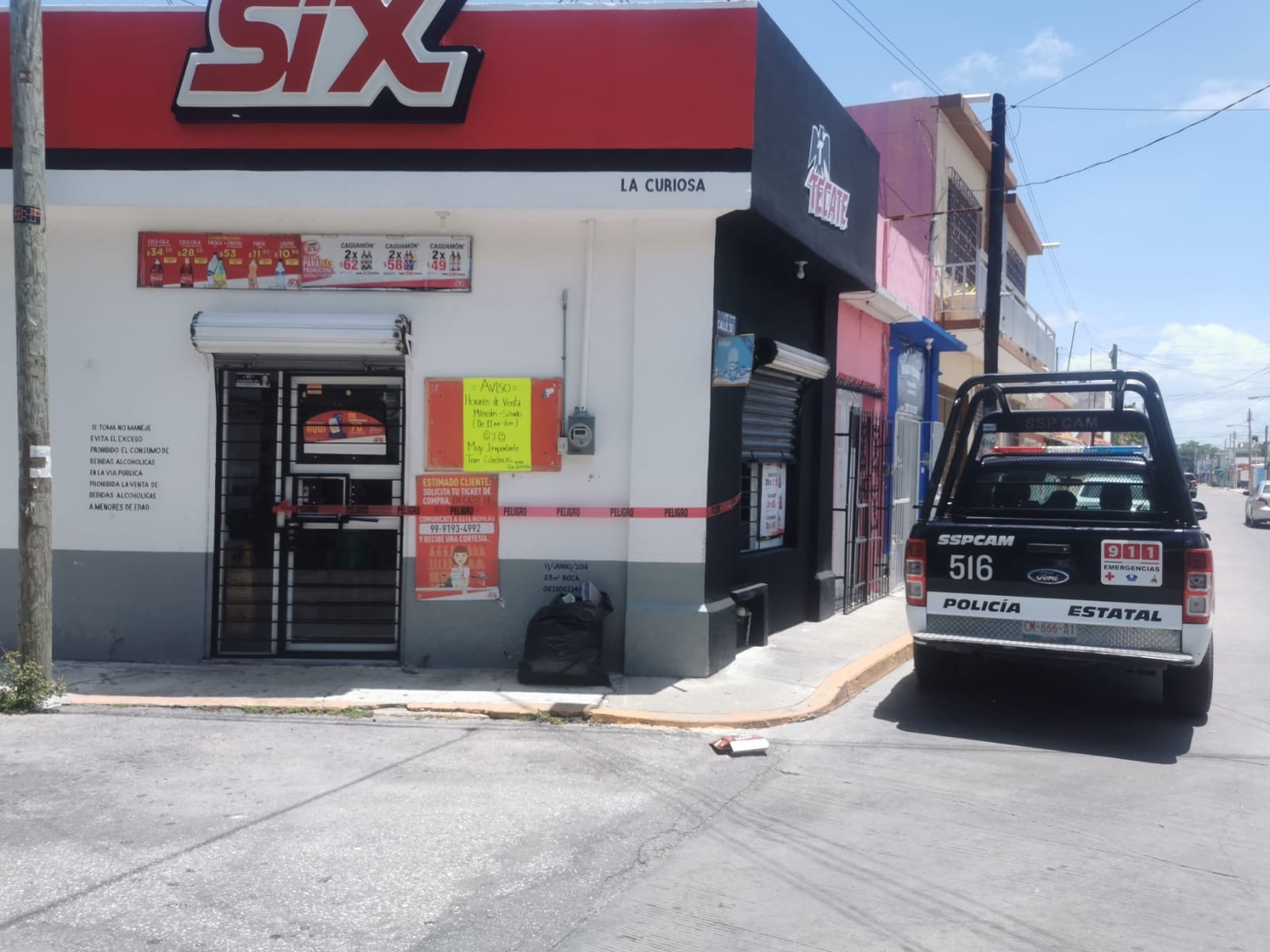 Roban expendio Six en Ciudad del Carmen con pérdidas de hasta 50 mil pesos