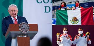 Tras obtener cuatro medallas de bronce, el Presidente reconoció el esfuerzo de los atletas mexicanos en los Juegos Olímpicos de Tokio 2020