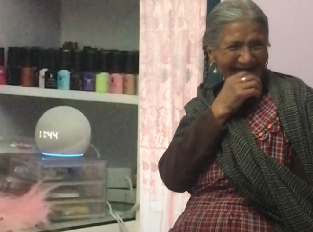 Abuelita pide a Alexa que rece un rosario a sus nietos; su divertida reacción se hace viral