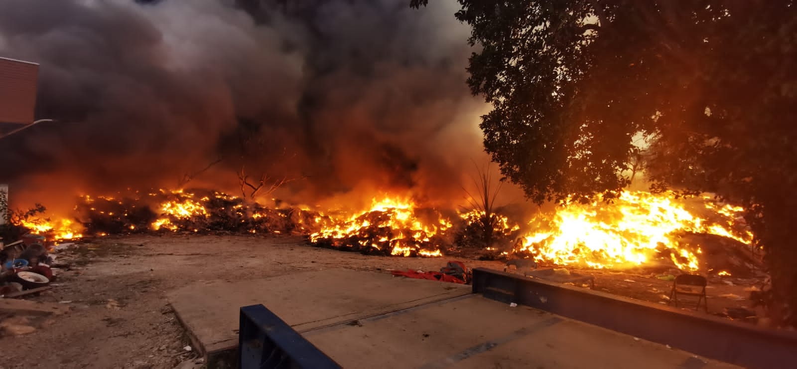 Incendio en el relleno sanitario de Motul podría haber sido provocado de manera intencional