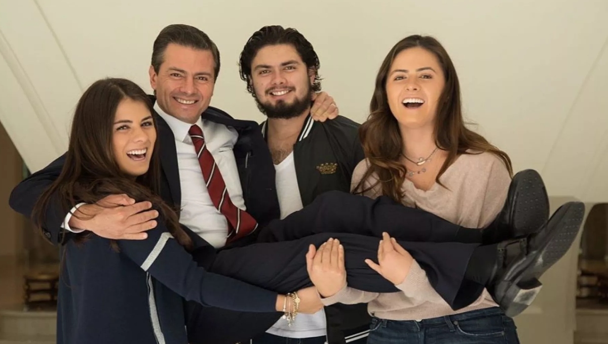 En el pasado cumpleaños de Peña Nieto, sus hijos lo celebraron en redes sociales con una original fotografía. Foto: Especial