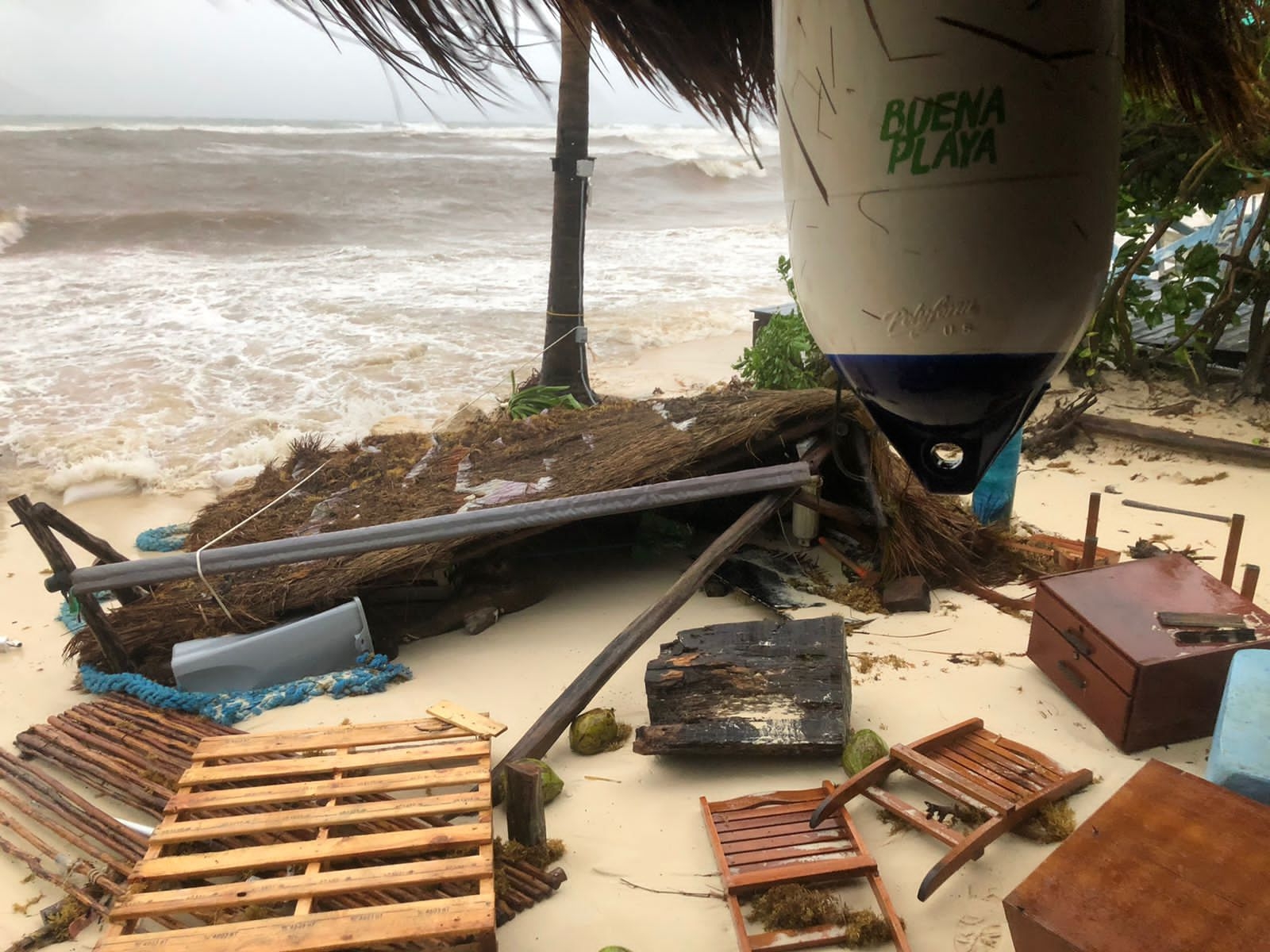 Así se vivió la entrada del huracán Grace en Playa del Carmen: FOTOS