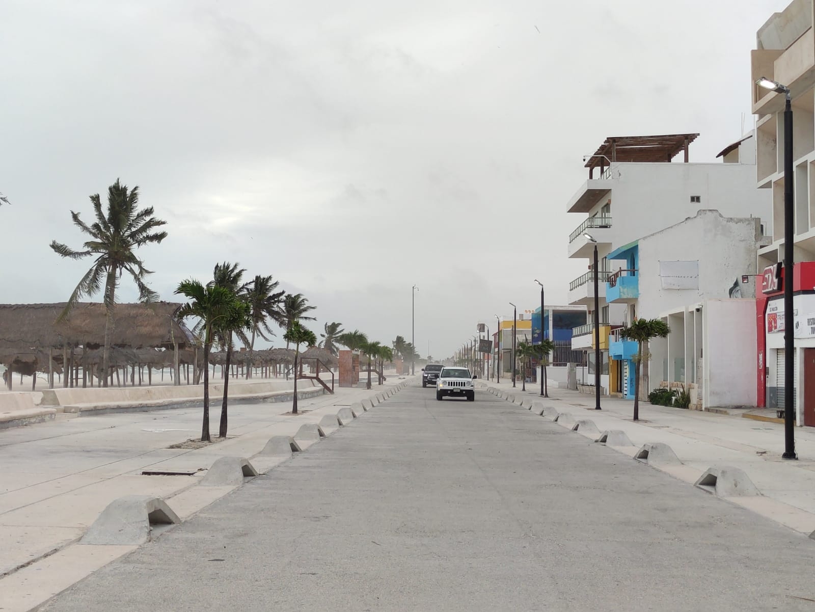 El Puerto de Progreso se mantiene paralizad ante el paso de la Tormenta Tropical Grace