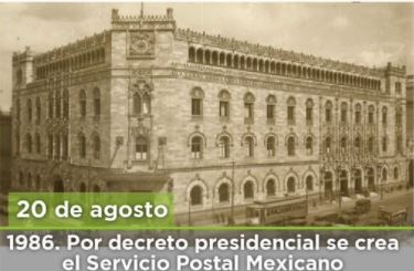 Por decreto presidenciál, Corréos de México se convierte en dependencia de gobierno en 1986