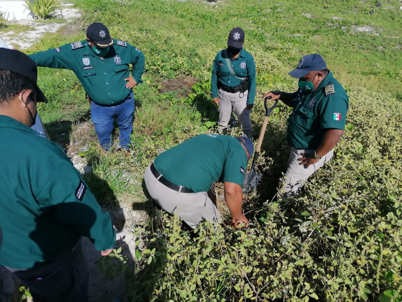 Policía Ecológica clausura desagüe clandestino en Progreso, Yucatán