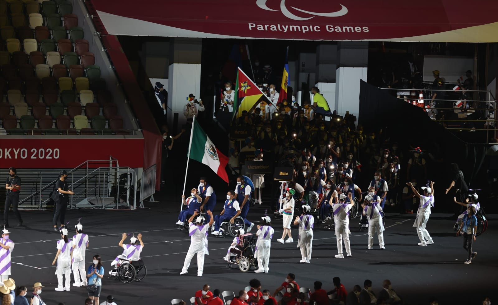 Así desfiló la Delegación Mexicana en la inauguración de los Juegos Paralímpicos de Tokio 2020