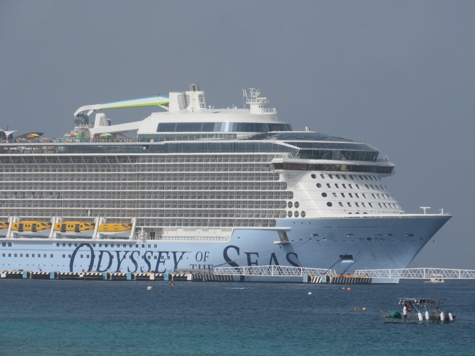 El transatlántico de la Royal Caribbean arribó a la Terminal SSA México de Cozumel esta mañana