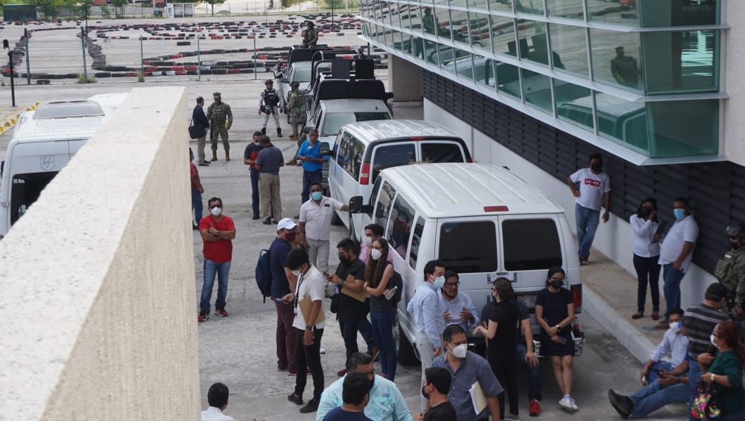 Boletas electorales llegan al Centro de Convenciones de Campeche para recuento de votos: VIDEO