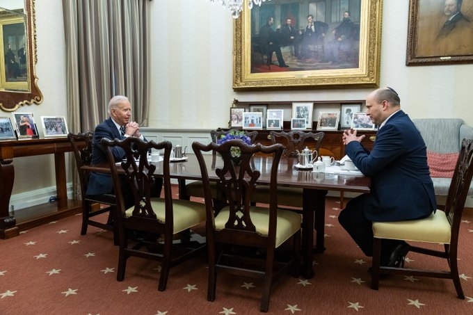Joe Biden recibe al primer ministro de Israel, Naftali Bennet, en la Casa Blanca