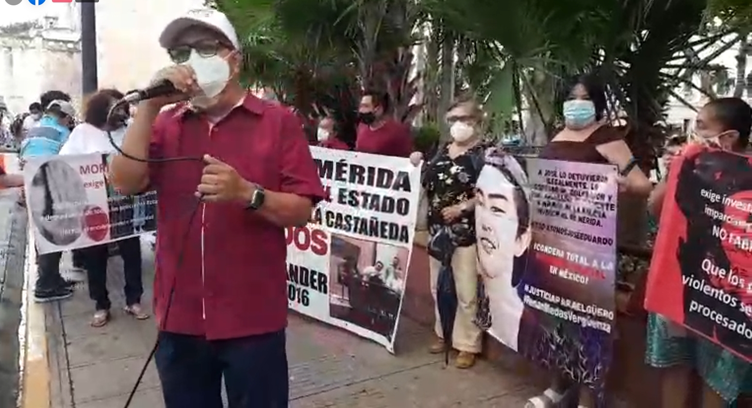 Justicia para José Eduardo; manifestantes protestan contra abuso de policías en Yucatán: VIDEO