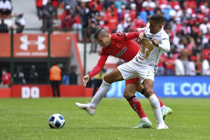 El 1-1 de los 'Diablos Rojos' cayó al 19 con un remate de zurda del argentino Rubens Sambueza dentro del área