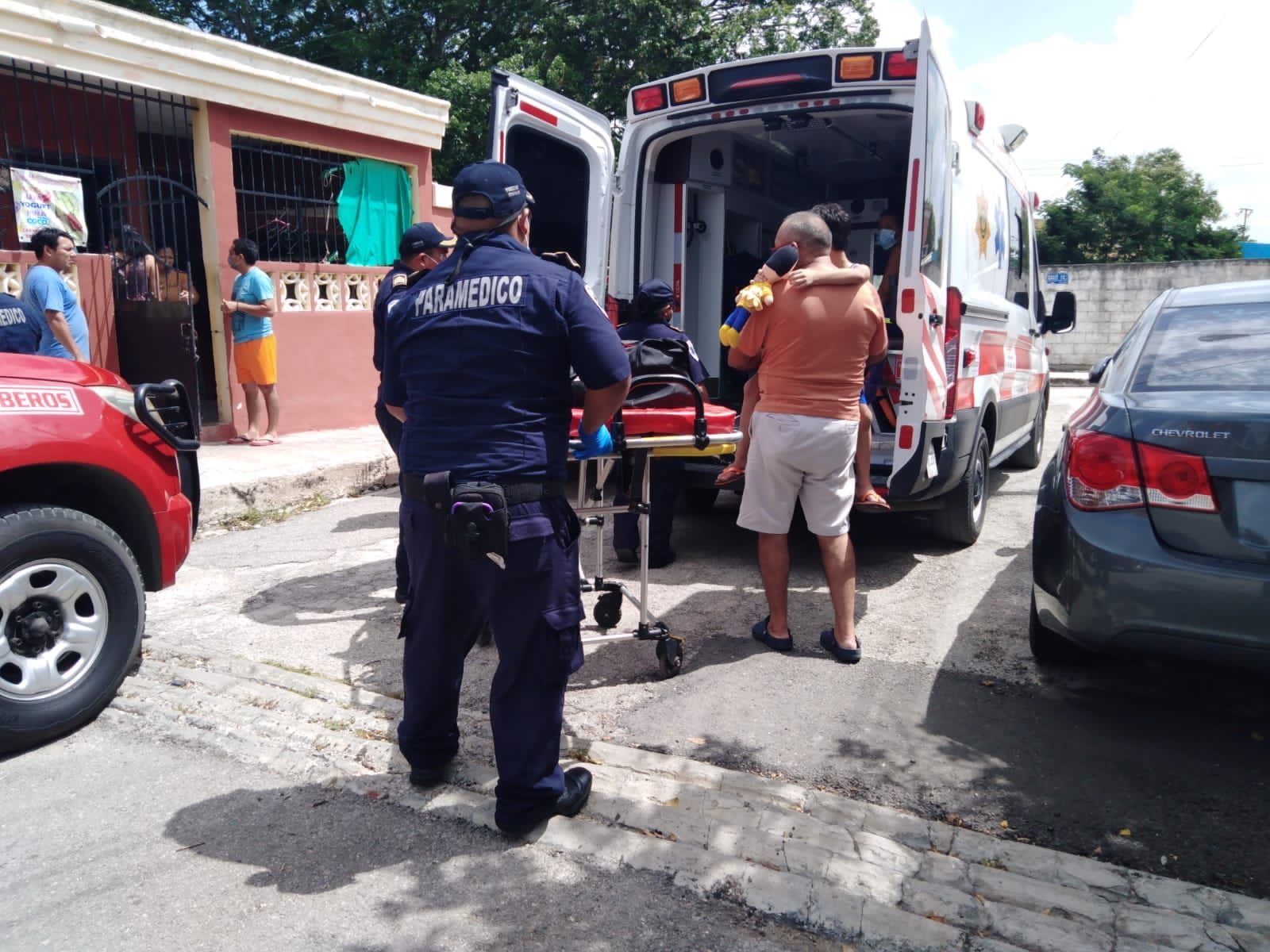 El niño fue trasladado al hospital para la valoración correspondiente