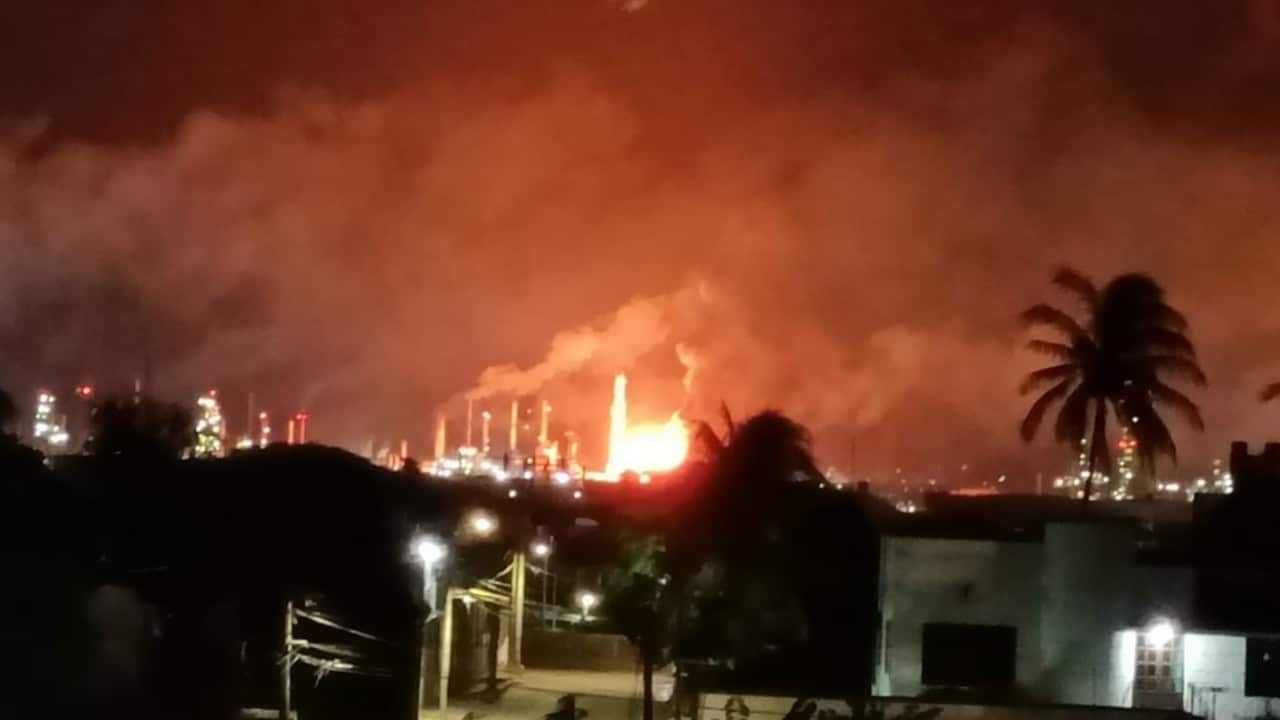 Incendio en la refinería de Salina Cruz, Oaxaca