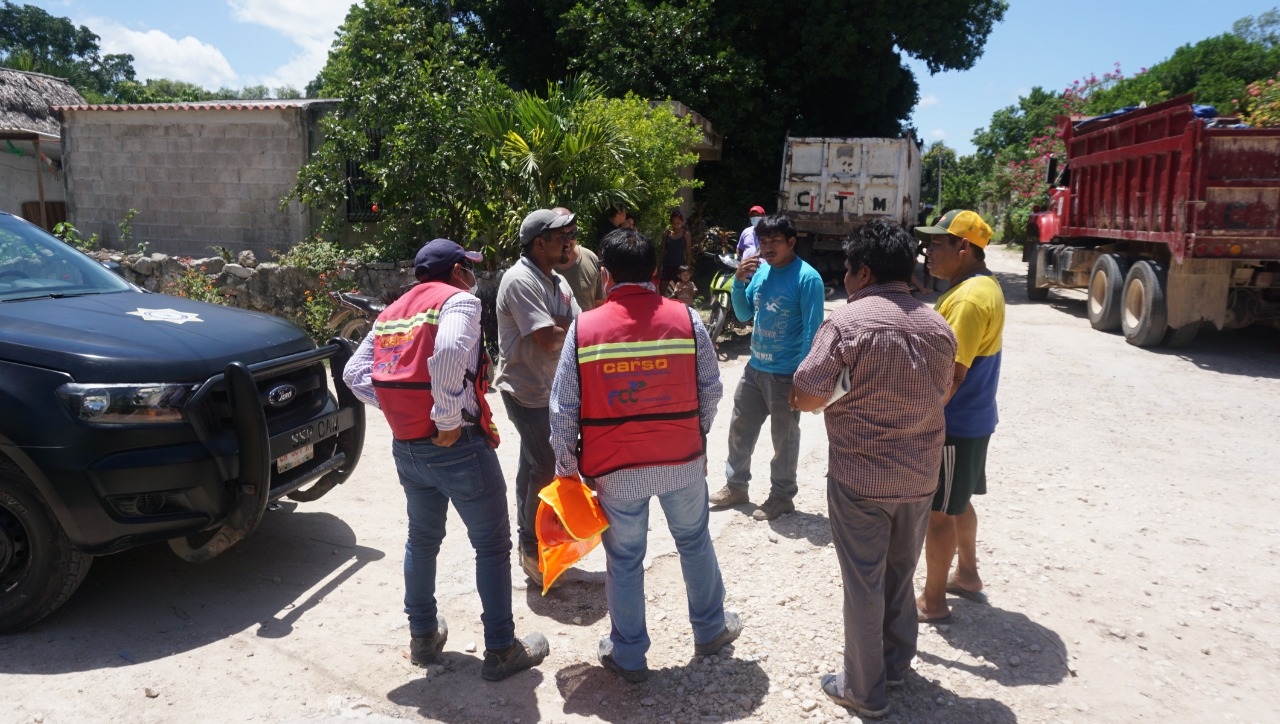 Volquetero del Tren Maya deja sin luz a media comunidad de Kobén, Campeche