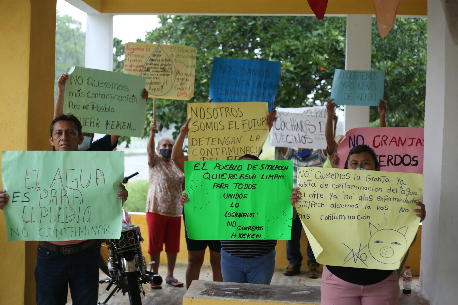 Organizan marcha en Mérida en contra de Kekén por el Día Mundial del Agua