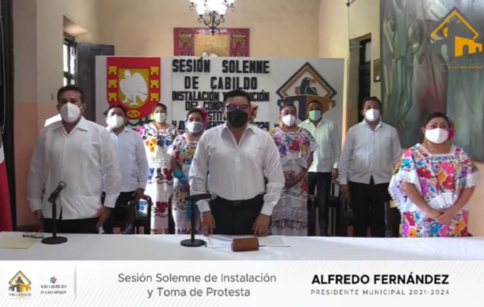 Inicia sesión solemne para la toma de protesta de Alfredo Fernández  como Presidente Municipal