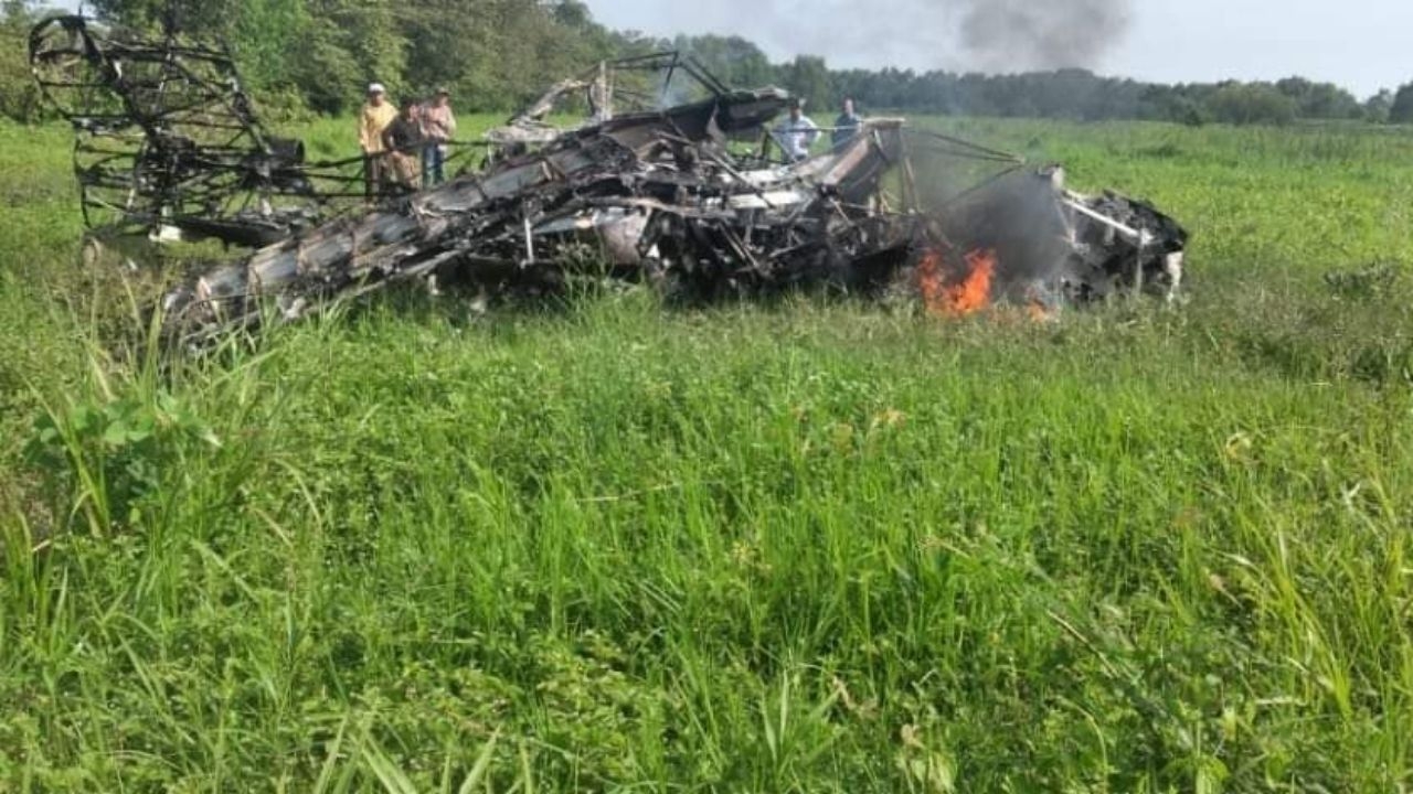 Se desploma aeronave que fumigaba plantíos de plátano en Tabasco