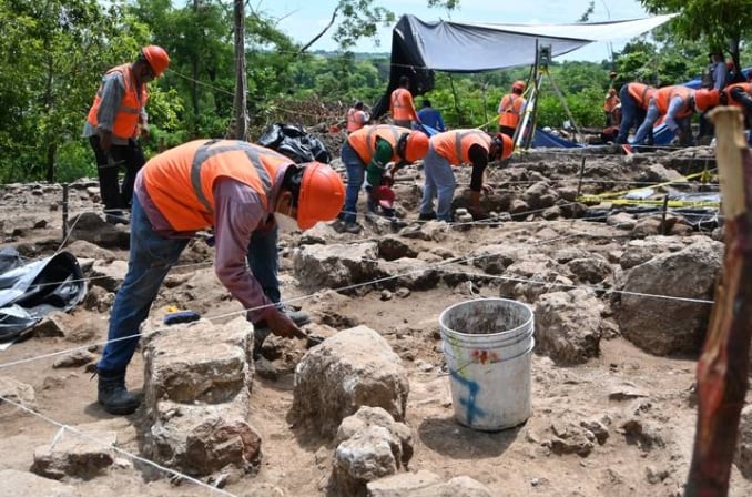 Entre los vestigios se  encontraron elementos del centro del país así como de Guatemala