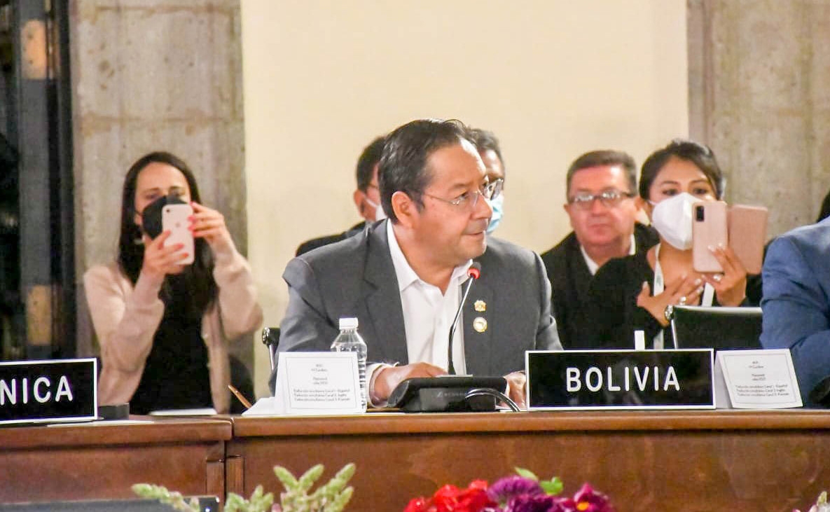 Arce plantea a la Celac discutir transformación de la OEA y condonación de la deuda externa