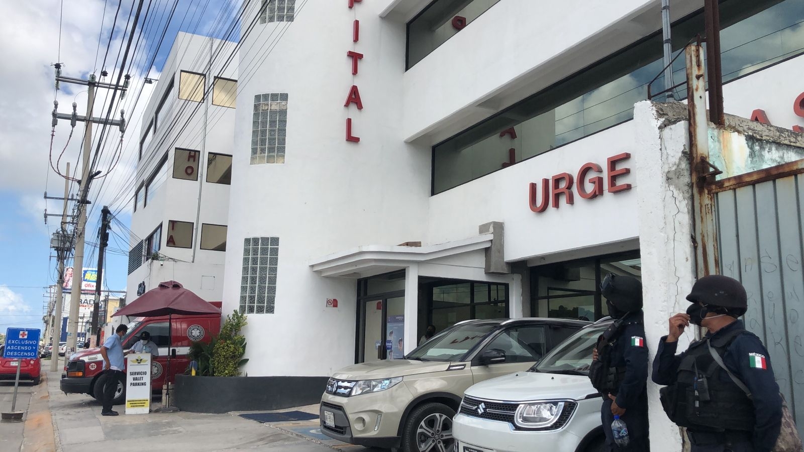 El hospital dio aviso a la Policía sobre el arribo de una persona heria de bala a sus instalaciones en Cancún