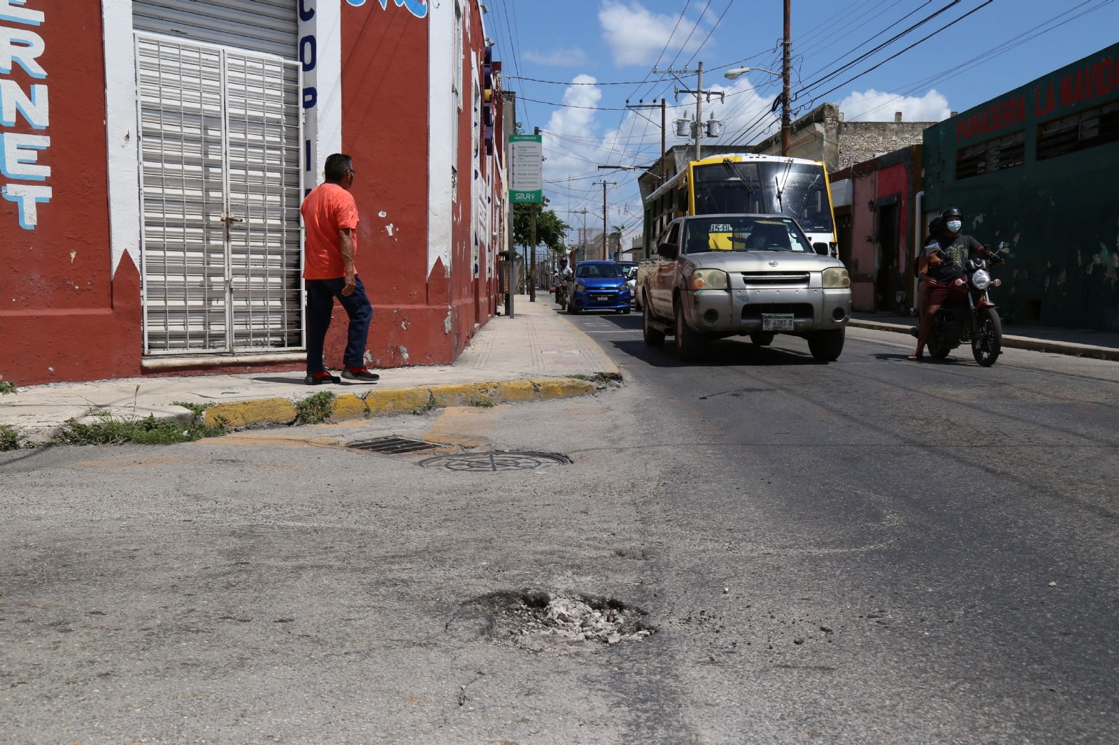 En dicho punto, la calle 69 es la que presenta mayor deterioro, con al menos un bache por cada calle