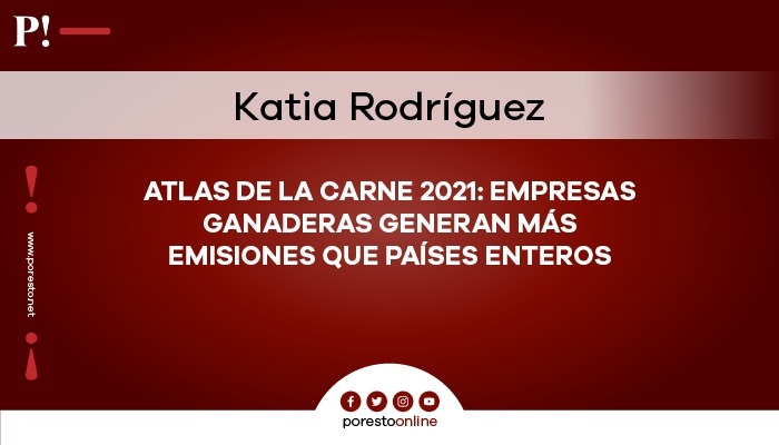 Atlas de la carne 2021: Empresas ganaderas generan más emisiones que países enteros