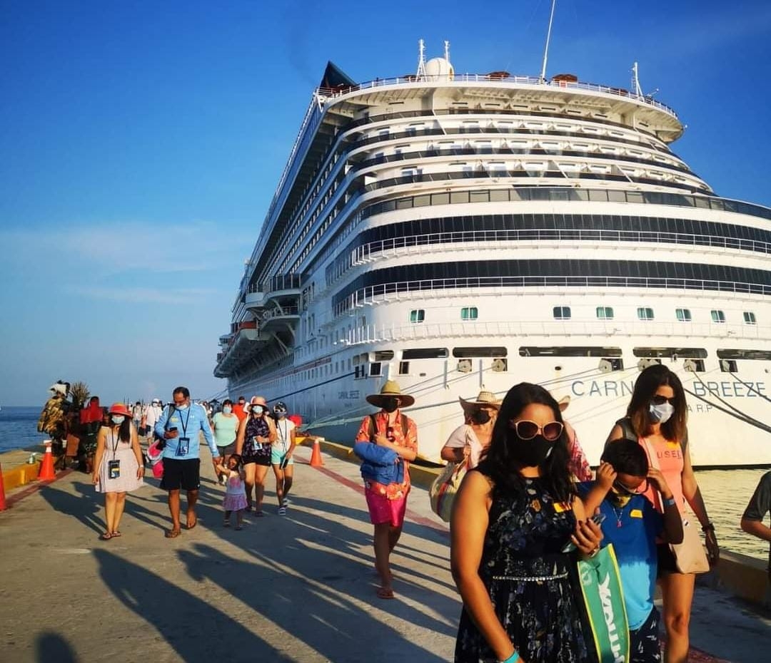 Regresa el Carnival Breeze a Progreso, Yucatán, con 2 mil pasajeros