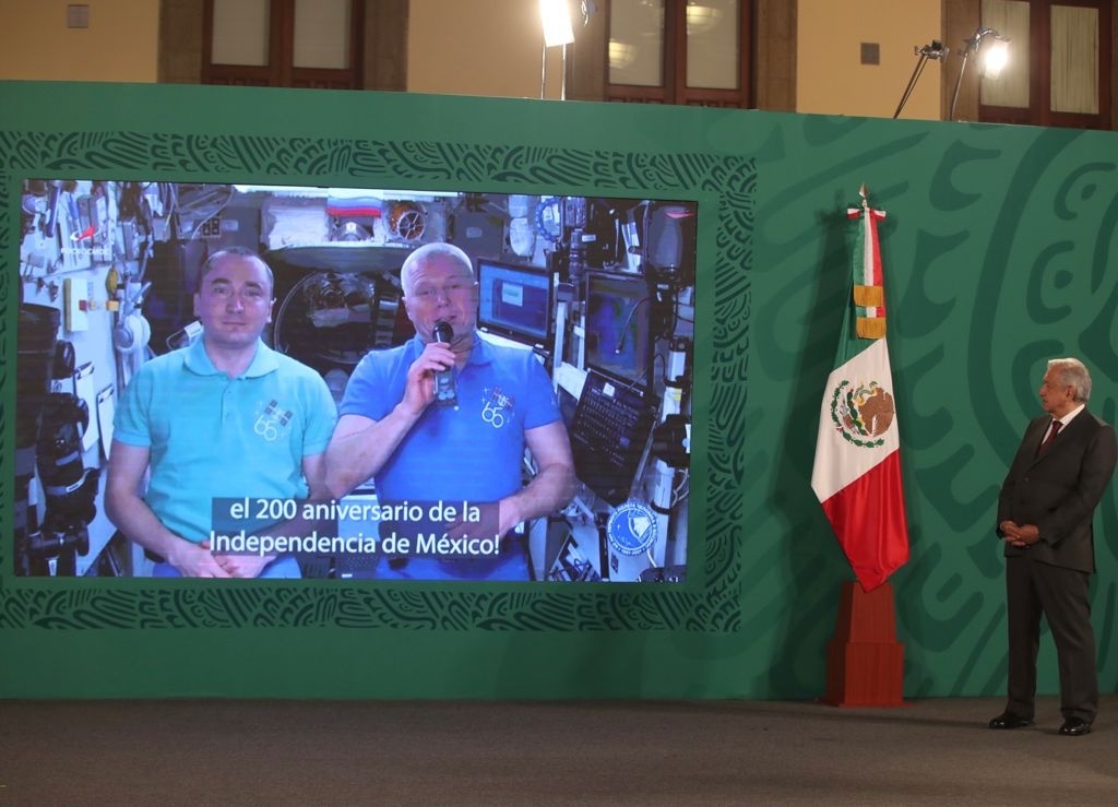 Desde el espacio, Rusia felicita a México por Bicentenario de la Independencia