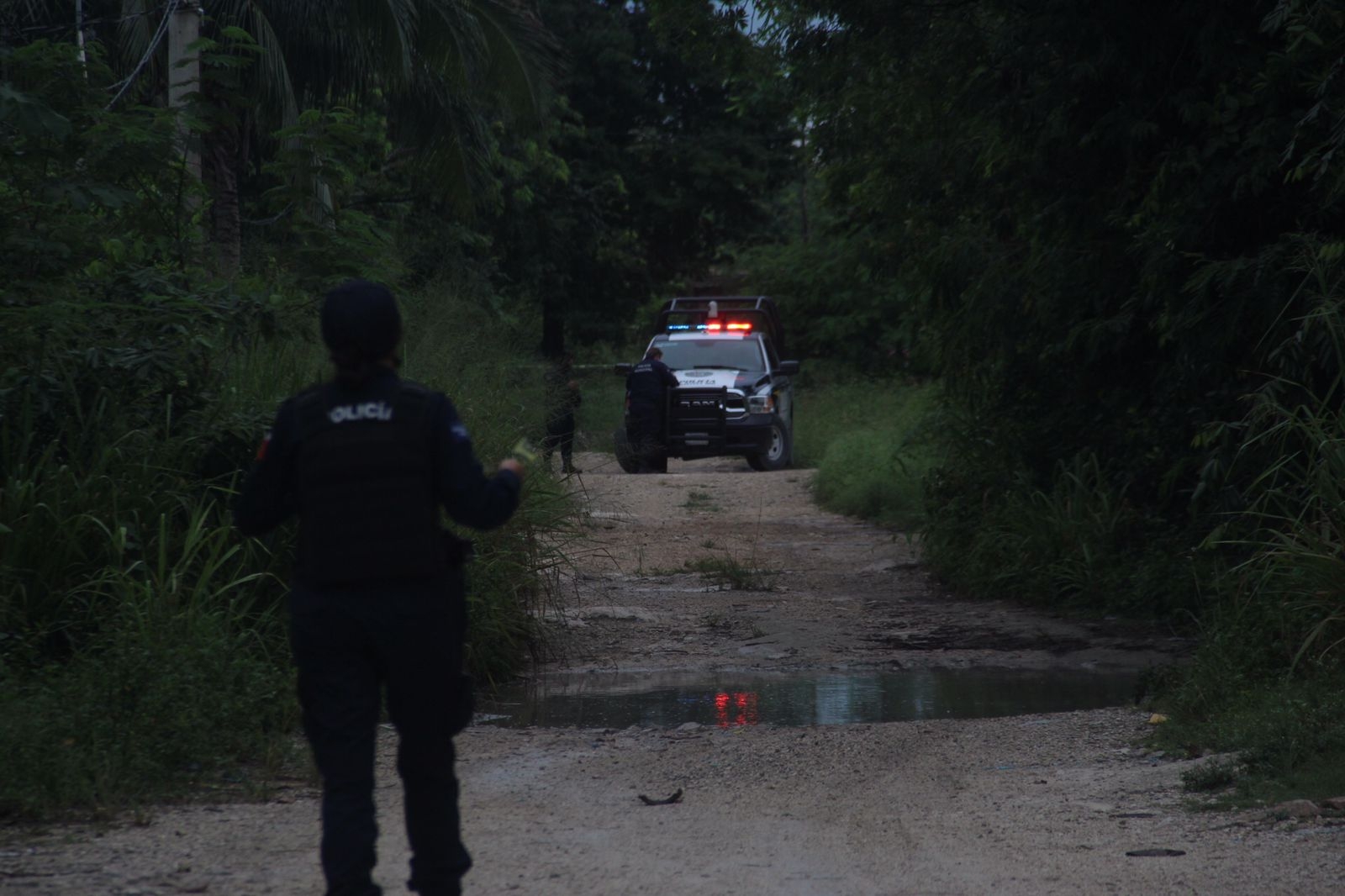 Al lugar acudieron los elementos de la Policía Quintana Roo quienes acordonaron el área