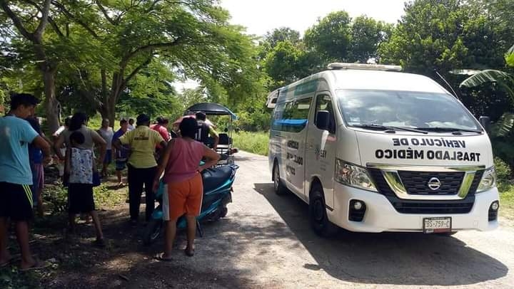 Baches causan accidente que deja lesionado a un mototaxista en carretera Umán