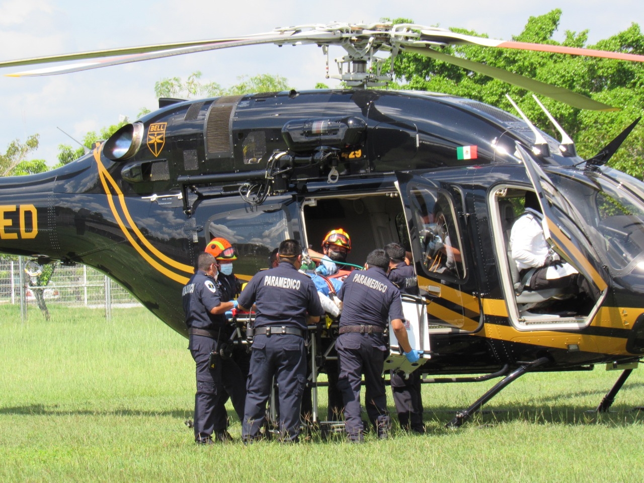 Trasladan de emergencia a mujer embarazada de Tekax a Mérida: VIDEO