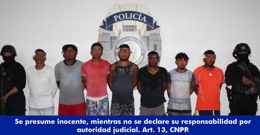 Detienen a siete narcomenudistas en la Zona Hotelera de Cancún