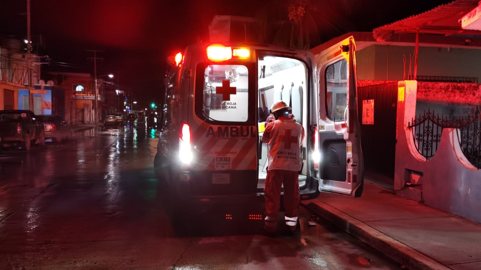 La Cruz Roja atendió cerca de cuatro incidentes durante la madrugada de este lunes en Ciudad del Carmen