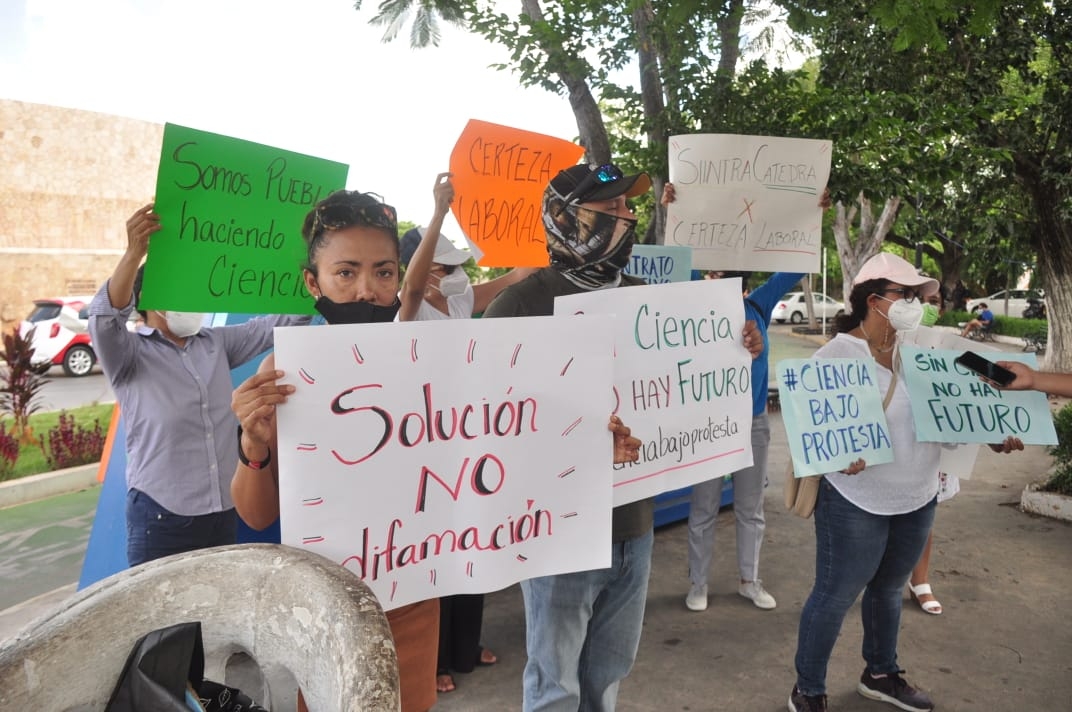 Catedráticos del Conacyt exigen contrato colectivo desde Yucatán