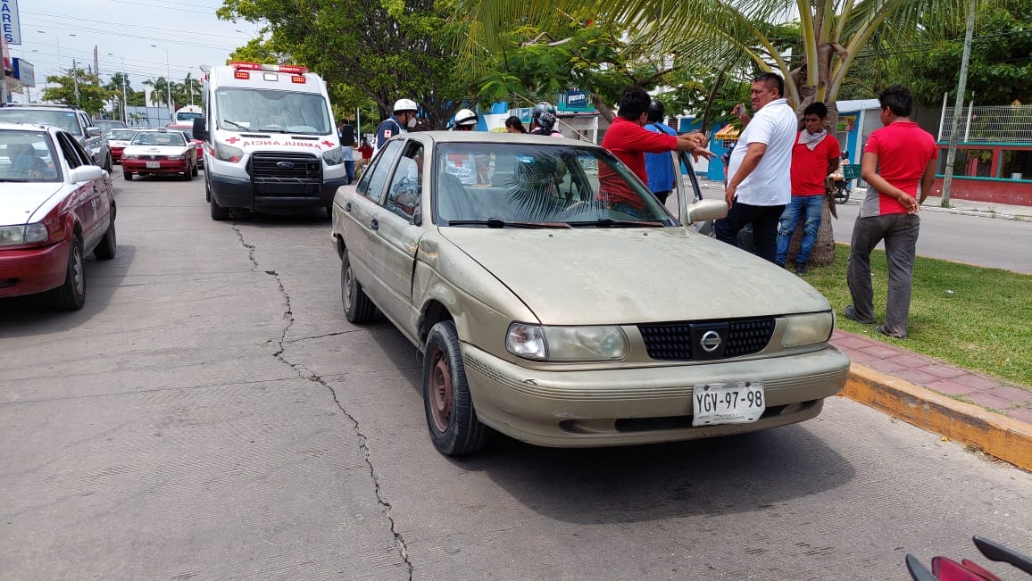 Conductor en estado de ebriedad atropella a un hombre en triciclo en Ciudad del Carmen
