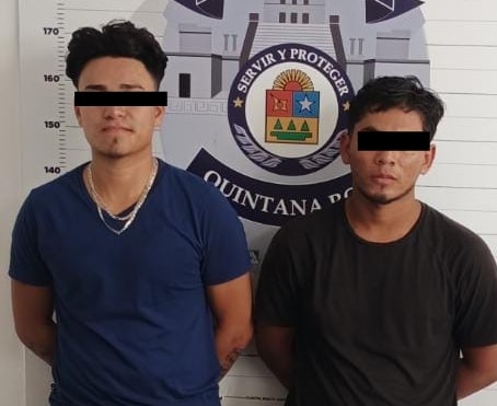 Los delincuentes fueron identificados como Jesús P.M.E., de 24 años de edad y Manuel V.H, de 22 años