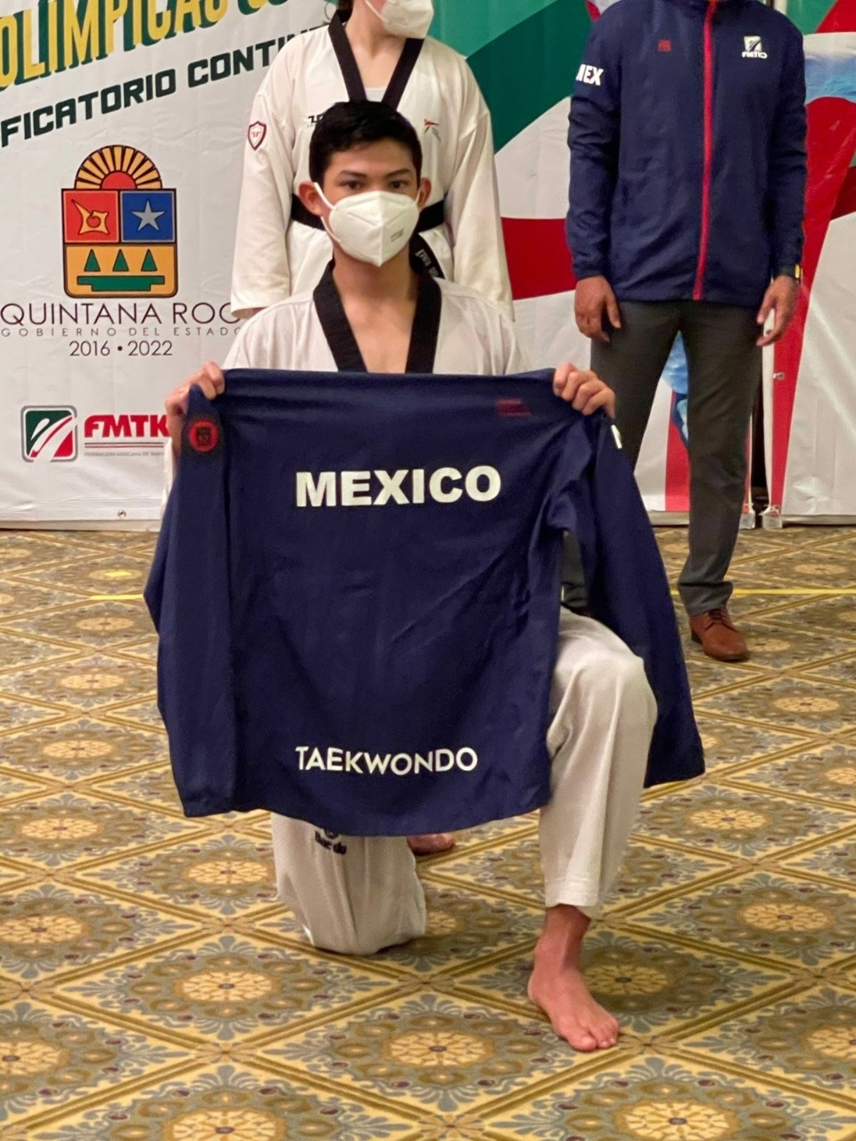 Juan José Padrón Pineda forma parte de la Selección Nacional Juvenil sub 20 de Taekwondo